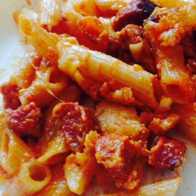 Gegratineerde penne met chorizo – week 18 september t/m 24 september