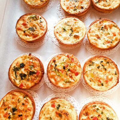 Petites quiches aux légumes