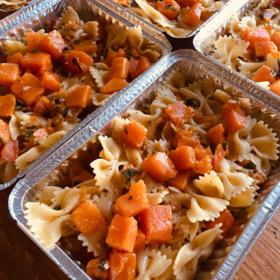 Farfalle au potiron et a la sauge