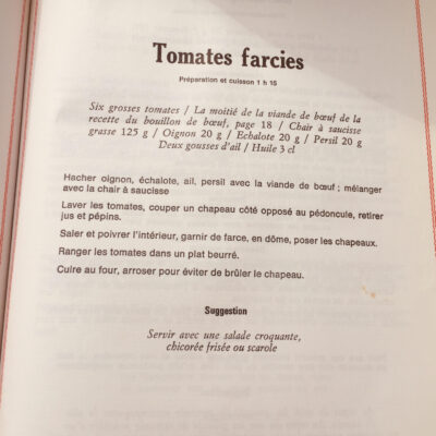 Tomates farcies & pommes rissolees